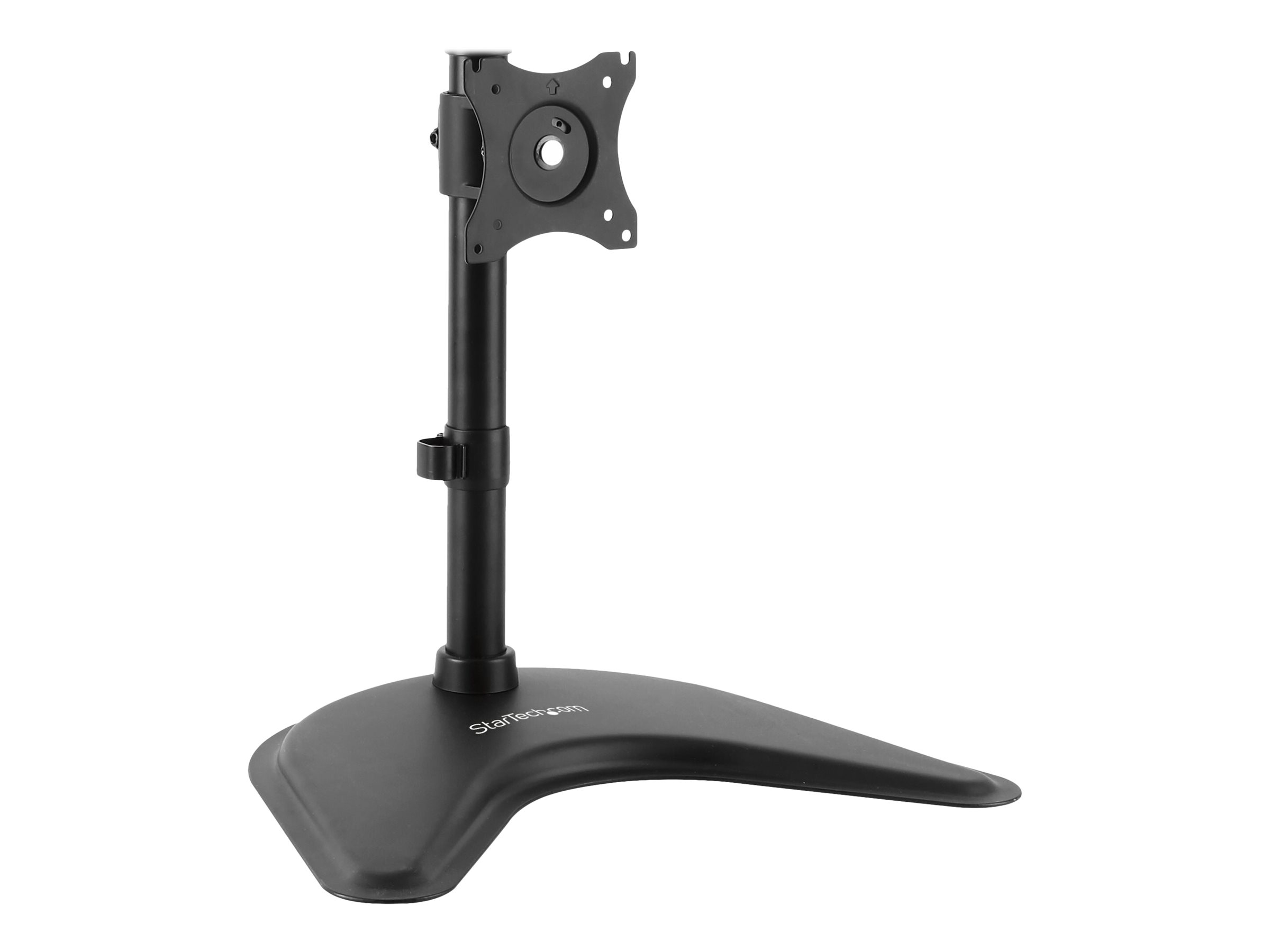 StarTech.com Startech Vertikale Dual Monitorhalterung - Heavy Duty Stahl - Für VESA Monitore bis zu 27 Zoll - Verstellbarer zweifach Moniotrständer - Aufstellung - für 2 Monitore - stabiler Stahl - Schwarz - Bildschirmgröße 33-68.6 cm (13"-27")