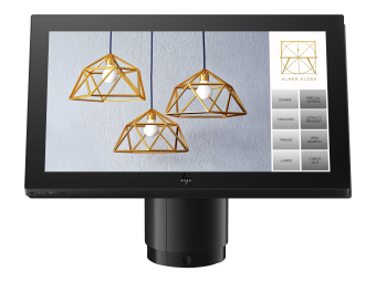 HP Engage One Pro - All-in-One (Komplettlösung) - 1 x Celeron G5900E  3.2 GHz - RAM 8 GB - SSD 256 GB - NVMe TLC - UHD Graphics 610 - 1GbE - Win 10 IoT Enterprise - Monitor: LED 39.6 cm (15.6)