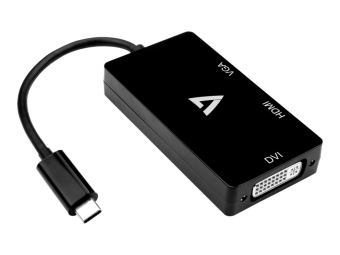 V7 Videoadapter - 24 pin USB-C männlich zu HD-15 (VGA)