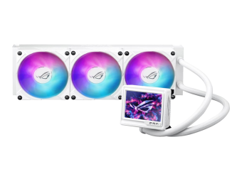 ASUS ROG RYUJIN III - White Edition - Flüssigkühlsystem für CPU im Waterblock-Design - Kühlergröße 360 mm - (für AM4, AM5, LGA1851, LGA1700, LGA1200, LGA115x Socket)