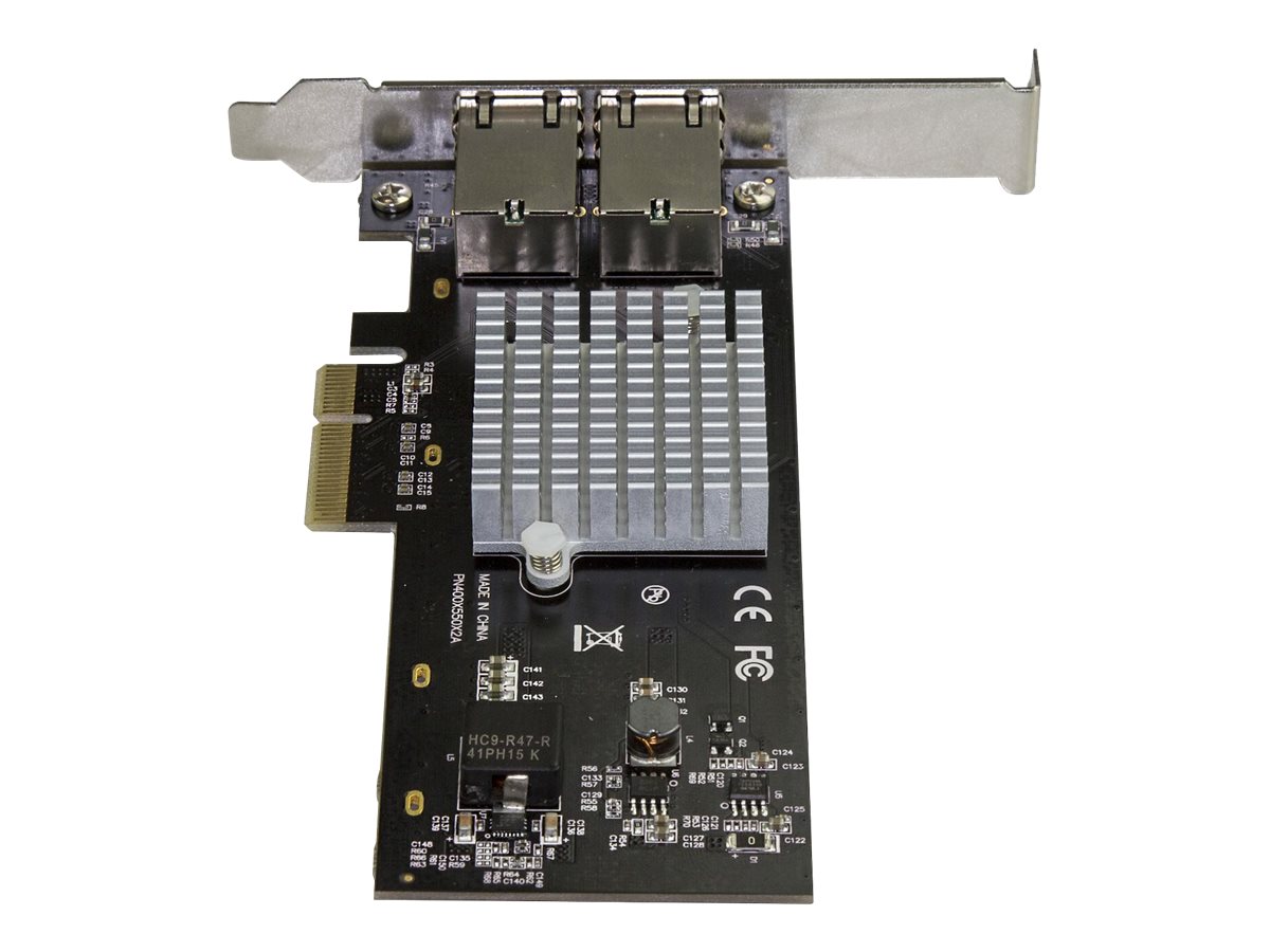 StarTech.com Startech Dual Port 10G PCIe Netzwerk Karte - Intel-X550AT 10GBASE-T & NBASE-T PCI Express Netzwerk karte 1052.51GbE Multi Gigabit Ethernet, 5 Geschwindigkeiten NIC LAN Karte (ST10GPEXNDPI)
