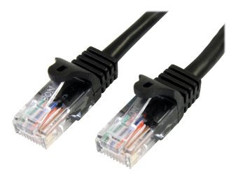StarTech.com 1m Cat5e RJ45 UTP Netzwerkkabel Snagless - Cat 5e Patchkabel - Schwarz - Stecker  Stecker - Patch-Kabel - RJ-45 (M)