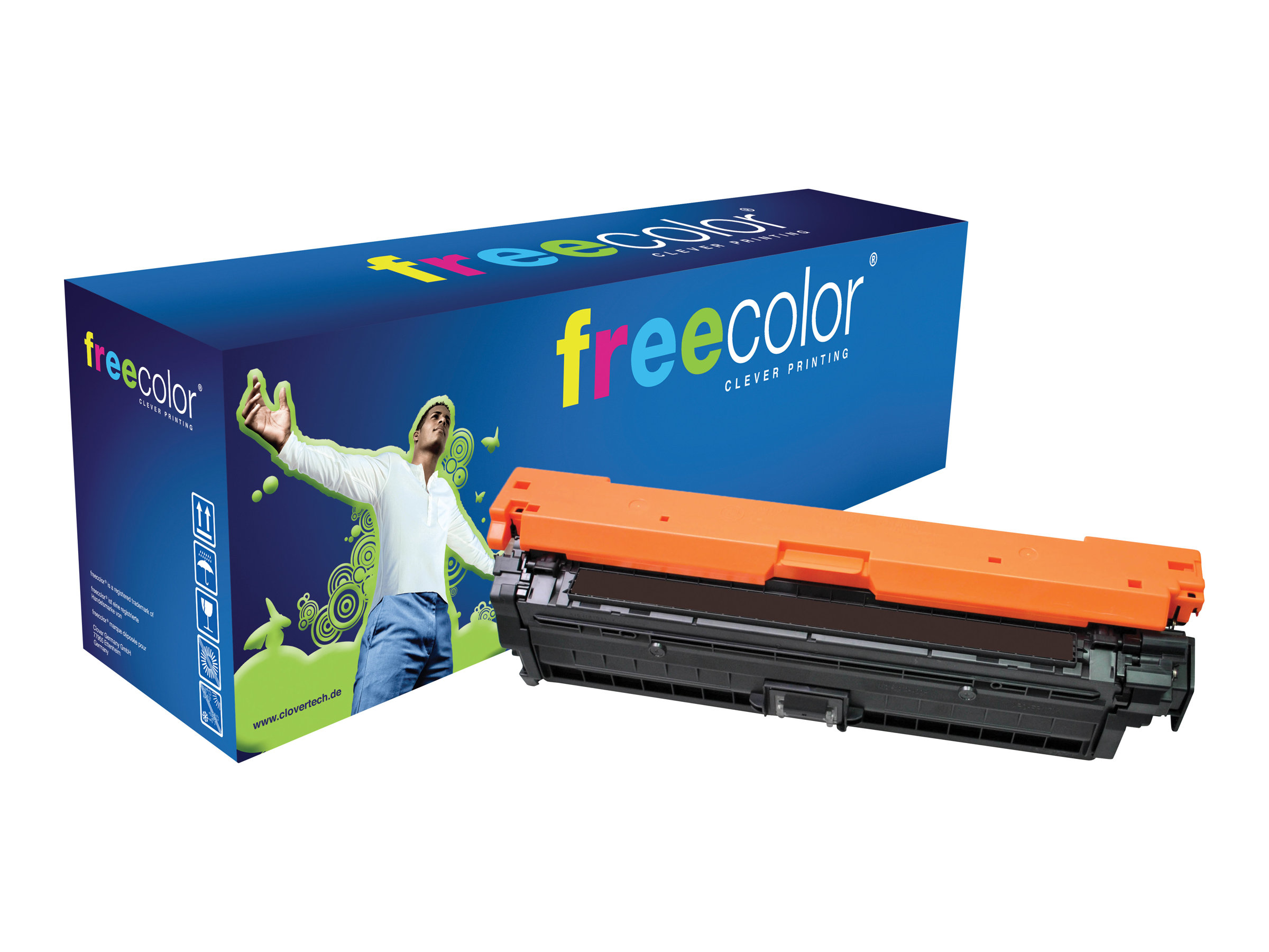 freecolor Schwarz - kompatibel - Tonerpatrone (Alternative zu HP CE740A)