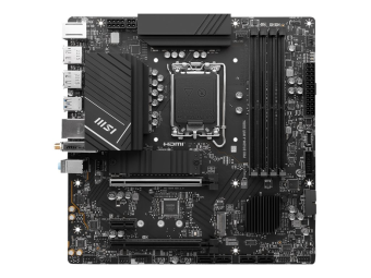 MSI PRO B760M-A WIFI DDR4 - Motherboard - micro ATX - LGA1700-Sockel - B760 Chipsatz - USB 3.2 Gen 2 USB 3.2 Gen 1 USB-C 3.2 Gen 1 - 2.5 Gigabit LAN Wi-Fi 6E Bluetooth - Onboard-Grafik (CPU erforderlich)