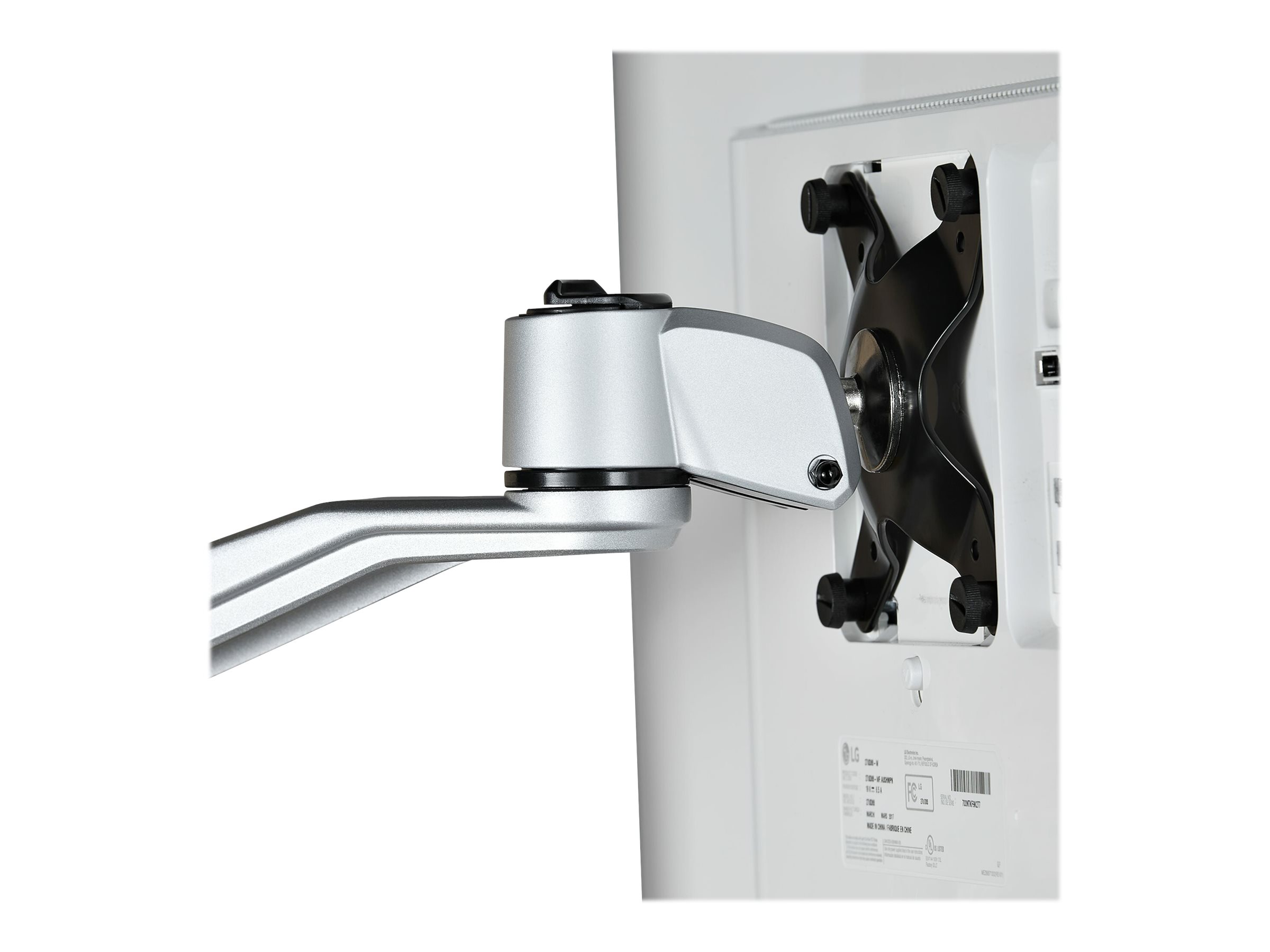 StarTech.com Doppelter Monitorarm für den Tisch - Premium Gelenkarm für Monitore - VESA Monitore bis 30" und 10 kg - höhenverstellbardrehbarneigbarschwenkbar - KlemmeDurchführung (ARMDUALPS)