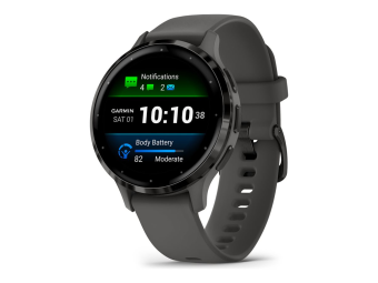 Garmin Venu 3S - 41 mm - Pebble Gray - intelligente Uhr mit Band - Silikon - Handgelenkgröße 110-175 mm - Anzeige 3.04 cm (1.2")