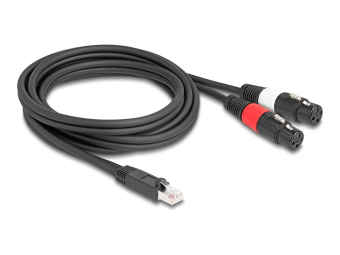 Delock DMX-Kabel - RJ-45 männlich zu XLR3 weiblich