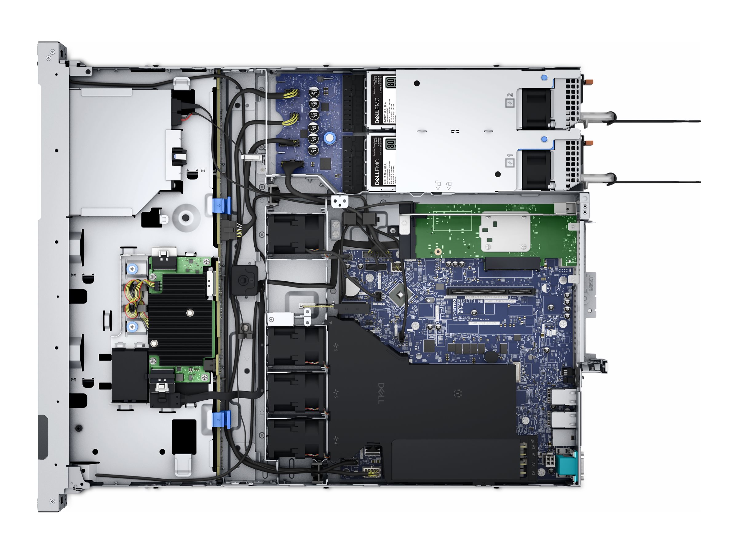 Dell PowerEdge R350 - Server - Rack-Montage - 1U - 1-Weg - 1 x Xeon E-2334  3.4 GHz - RAM 16 GB - SAS - Hot-Swap 6.4 cm (2.5")