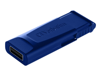 Verbatim Slider - USB-Flash-Laufwerk - 32 GB - USB 2.0 - Blau, Rot (Packung mit 2)