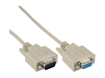 InLine 15er B-Pack Serielle Verlängerung - 9pol STBU - vergossen - 10m