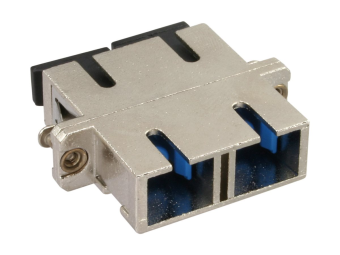 InLine LWL Metall-Kupplung - Duplex SCSC - singlemode - Keramik-Hülse - zum Einbau