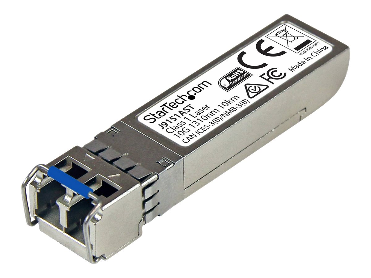 StarTech.com Startech 10 Gigabit LWL SFP+ Transceiver Modul - HP J9151A kompatibel - SM LC mit DDM - 10km - 10GBase-LR - SFP+-Transceiver-Modul (gleichwertig mit HP J9151A)