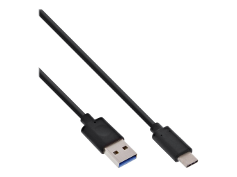 InLine USB 3.2 Gen.1x2 Kabel - USB-C Stecker an A Stecker - schwarz - 1,5m