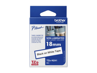 Brother TZe-N241 - Schwarz auf Weiß - Rolle (1,8 cm x 8 m)