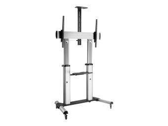 Equip Pro - Wagen - für LCD TV - Kunststoff Aluminium Stahl - Schwarz Silber - Bildschirmgröße 152.4-254 cm (60-100)