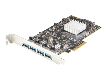 StarTech.com 4-Port USB PCIe Adapter - 10 Gbits USB 3.13.2 Gen 2 Typ-A PCI Express Erweiterungskarte mit 2 Controllern - 4x USB-A - USB-PCIe-Schnittstellenkarte - WindowsMacLinux (PEXUSB314A2V2)
