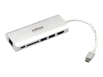 ROLINE Dockingstation - USB-C 3.1 - 1GbE