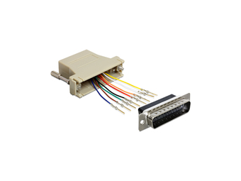 Delock Adapter Sub-D 25 Pin male > RJ45 female assembly kit - Serieller Adapter - RJ-45 (W)