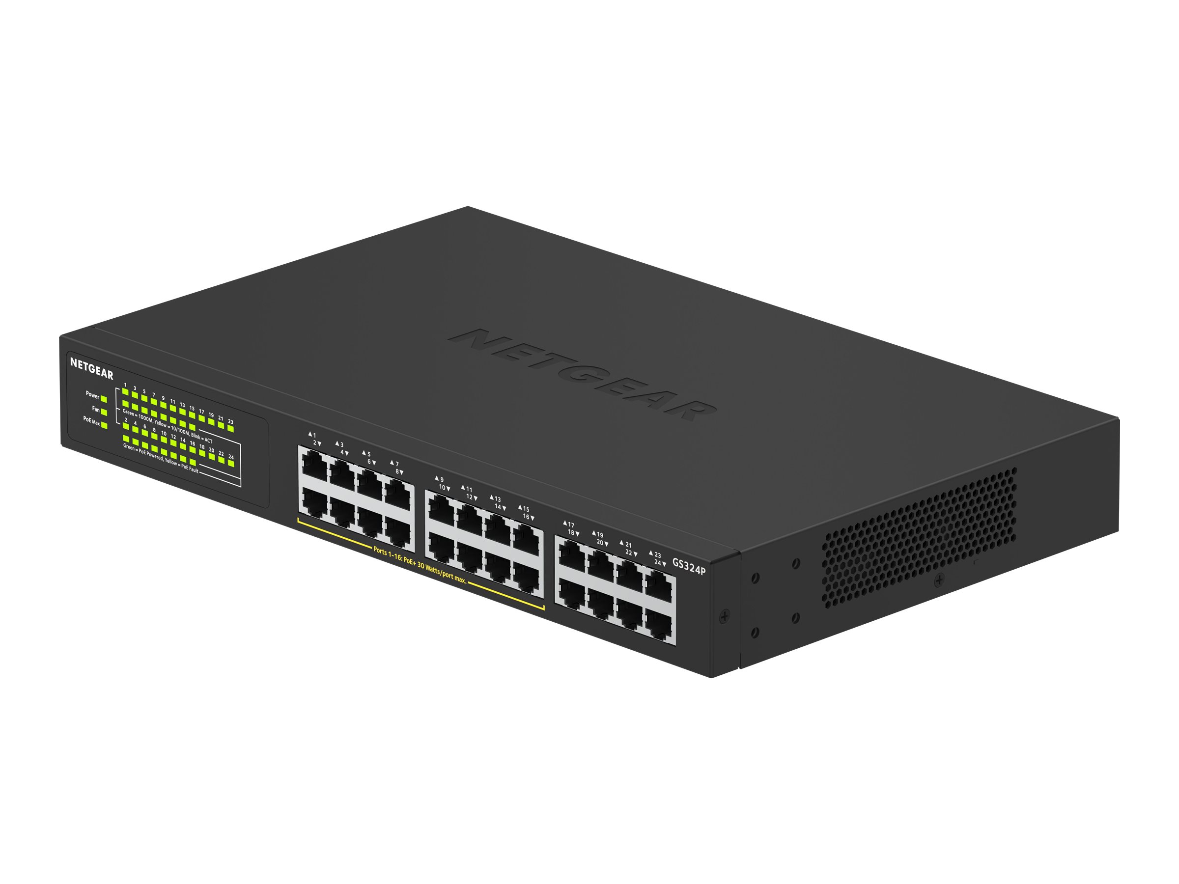 Netgear GS324P - Switch - unmanaged - 16 x 101001000 (PoE+)