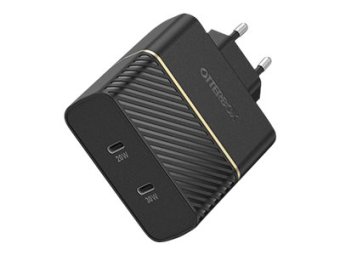 OtterBox Wall Charger - Netzteil - 50 Watt - 3 A - PD 3.0 USB BC 1.2 - 2 Ausgabeanschlussstellen (24 pin USB-C)
