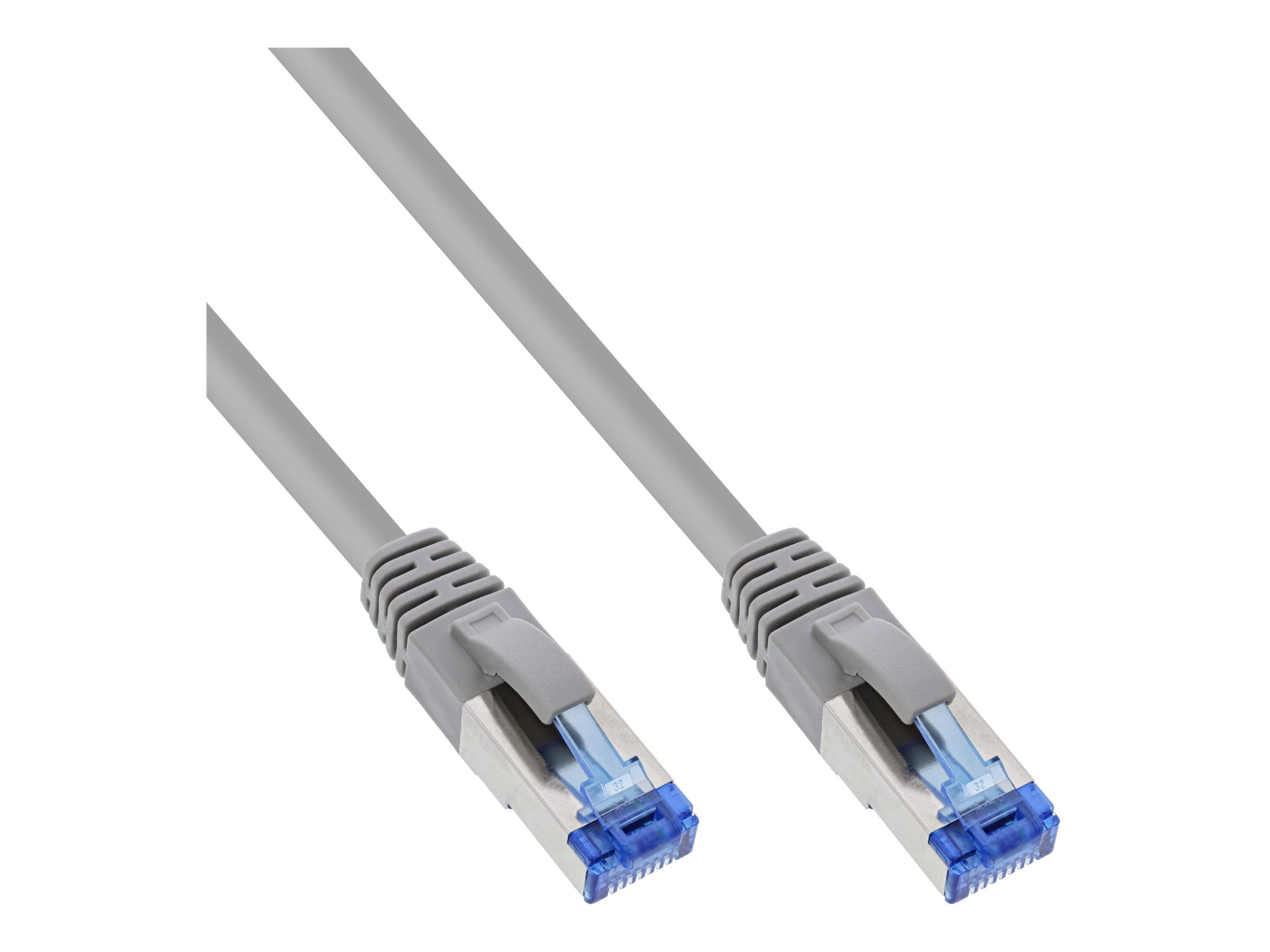 InLine 70er B-Pack Patchkabel - SFTP (PiMf) - Cat.6A - LSZH - CU - grau - 1m