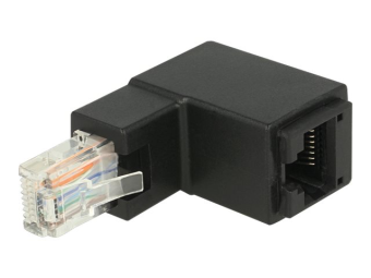 Delock Netzwerkadapter - RJ-45 (M) gewinkelt zu RJ-45 (W)