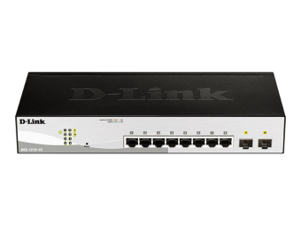 D-Link DGS 1210-10 - Switch - Smart - 8 x 101001000 + 2 x Gigabit SFP