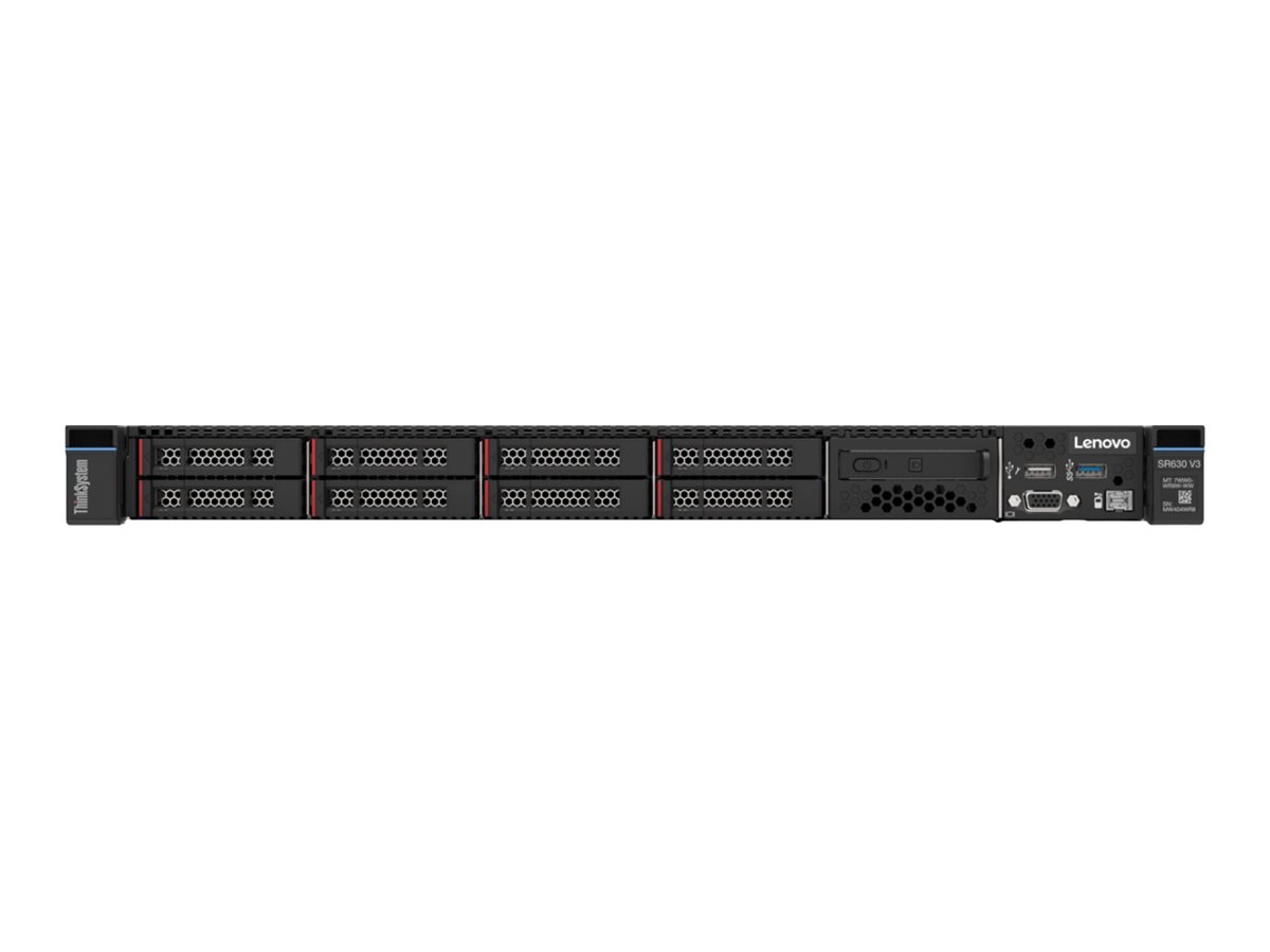 Lenovo ThinkSystem SR630 V3 7D73 - Server - Rack-Montage - 1U - zweiweg - 1 x Xeon Gold 6526Y  2.8 GHz - RAM 32 GB - SAS - Hot-Swap 6.4 cm (2.5")