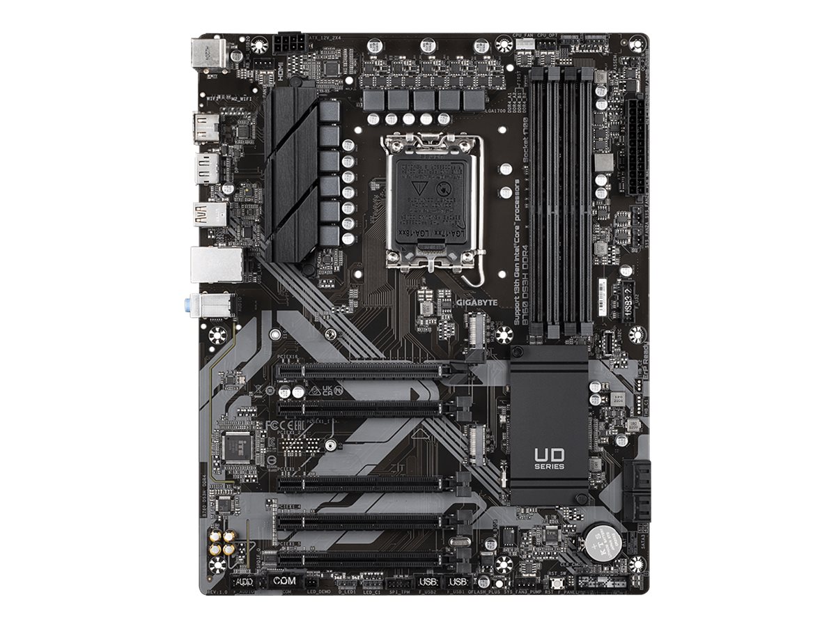 Gigabyte B760 DS3H DDR4 - 1.0 - Motherboard - ATX - LGA1700 Sockel - B760 Chipsatz - USB-C 3.2 Gen 2x2, USB-C 3.2 Gen 1, USB 3.2 Gen 2, USB 3.2 Gen 1 - Gigabit LAN - Onboard-Grafik (CPU erforderlich)