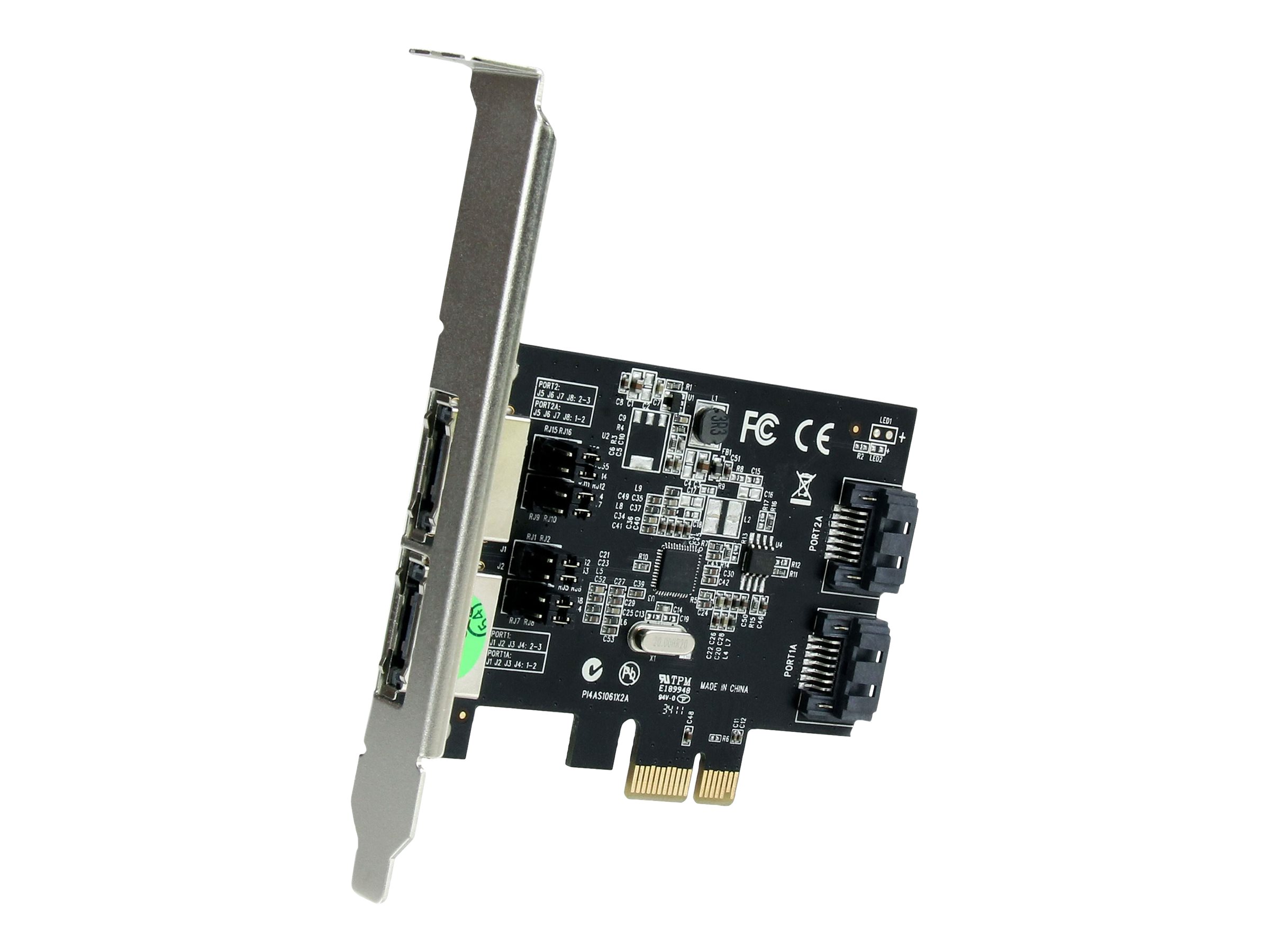 StarTech.com 2 Port SATA III PCI Express Schnittstellenkarte