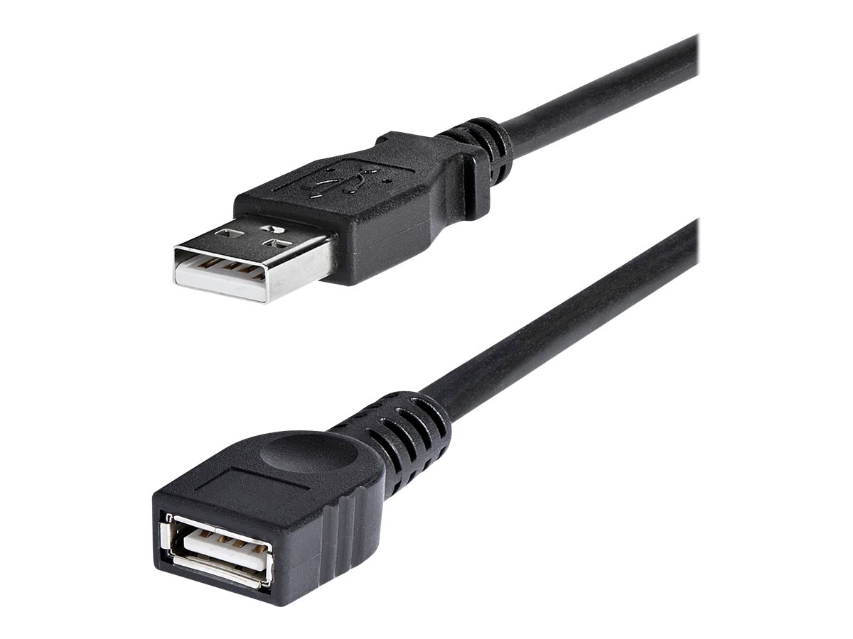 StarTech.com 1,8m USB 2.0 A Verlängerungskabel - Stecker  Buchse - USB Verlängerung - Schwarz - USB-Verlängerungskabel - USB (M)