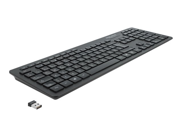 Delock Silent - Tastatur - kabellos - 2.4 GHz