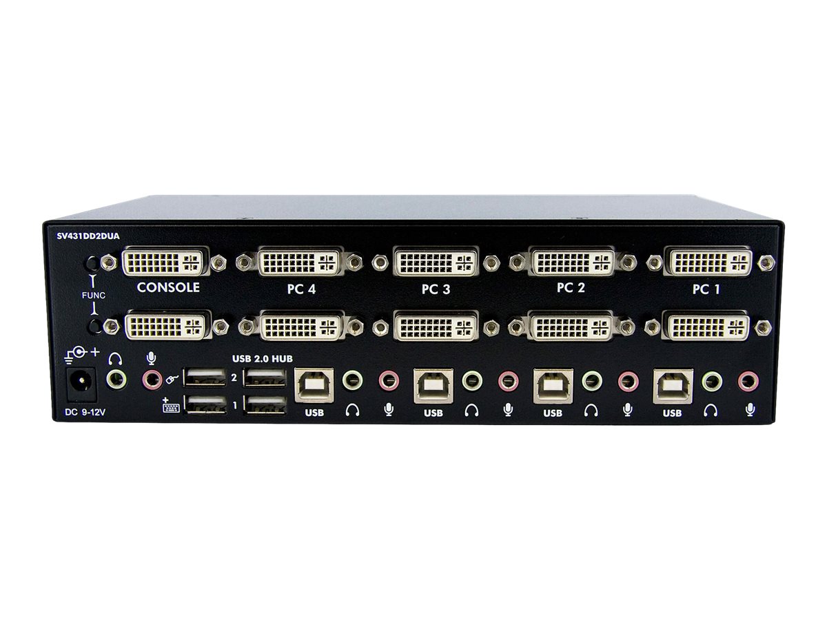 StarTech.com 4 Port Dual DVI USB KVM Switch