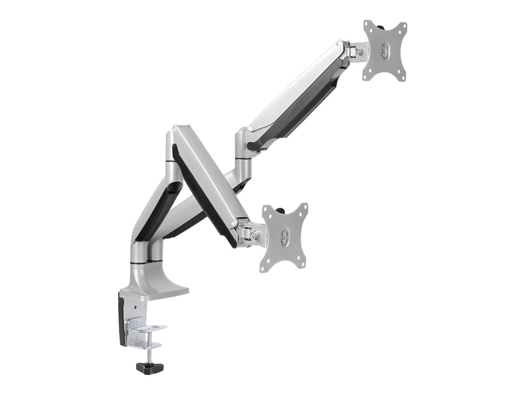 LogiLink Befestigungskit - einstellbarer Arm - für 2 Monitore - Aluminium, kaltgewalzter Stahl - Bildschirmgröße 33-81.3 cm (13"-32")