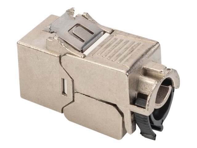 DIGITUS CAT 6A Keystone Modul, geschirmt mit intelligentem Kabelmanager, Set (24 Stück)