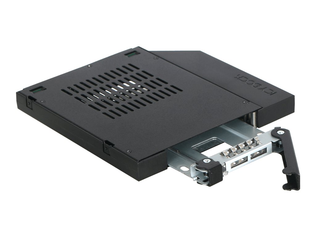 Icy Dock ToughArmor MB411SPO-1B - Laufwerksschachtadapter - 5,25" Slim Line auf 2,5" (13,3 cm Slim Line auf 6,4 cm)