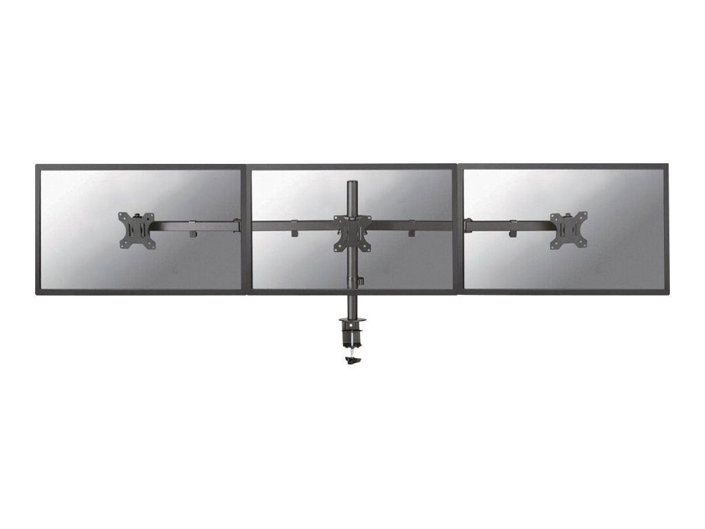 Neomounts FPMA-D550D3 - Befestigungskit - Voll beweglich - für 3 LCD-Anzeigen - Stahl - Schwarz - Bildschirmgröße 25.4-68.6 cm (10"-27")
