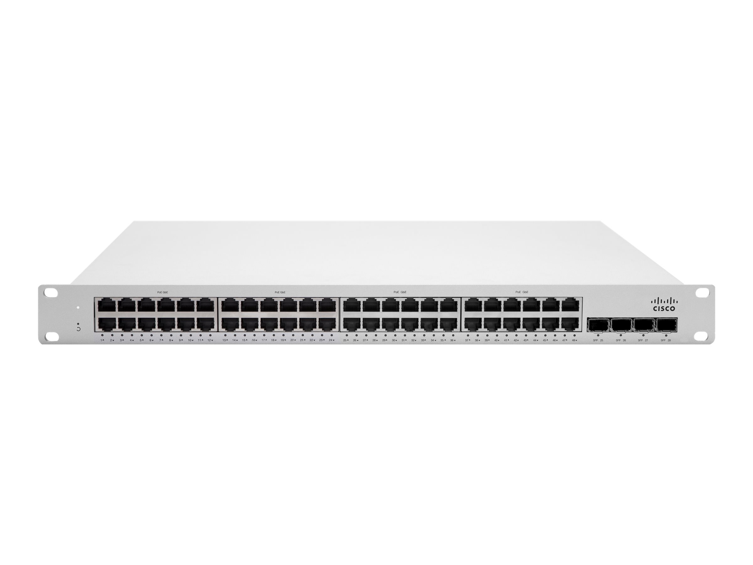 Cisco Meraki Cloud Managed MS210-48 - Switch - 48 x 1000Base-T + 4 x Gigabit SFP (Uplink)