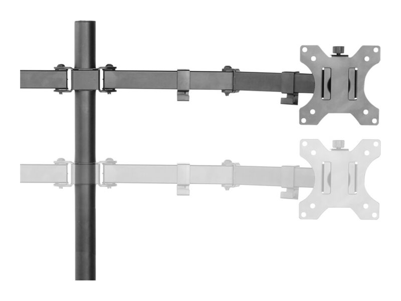 Neomounts FPMA-D550DD - Aufstellung - Voll beweglich - für 2 LCD-Displays - Schwarz - Bildschirmgröße 25.4-81.3 cm (10"-32")