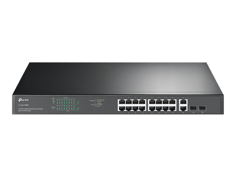 TP-LINK JetStream TL-SG1218MP - V1 - Switch - 16 x 101001000 (PoE+)