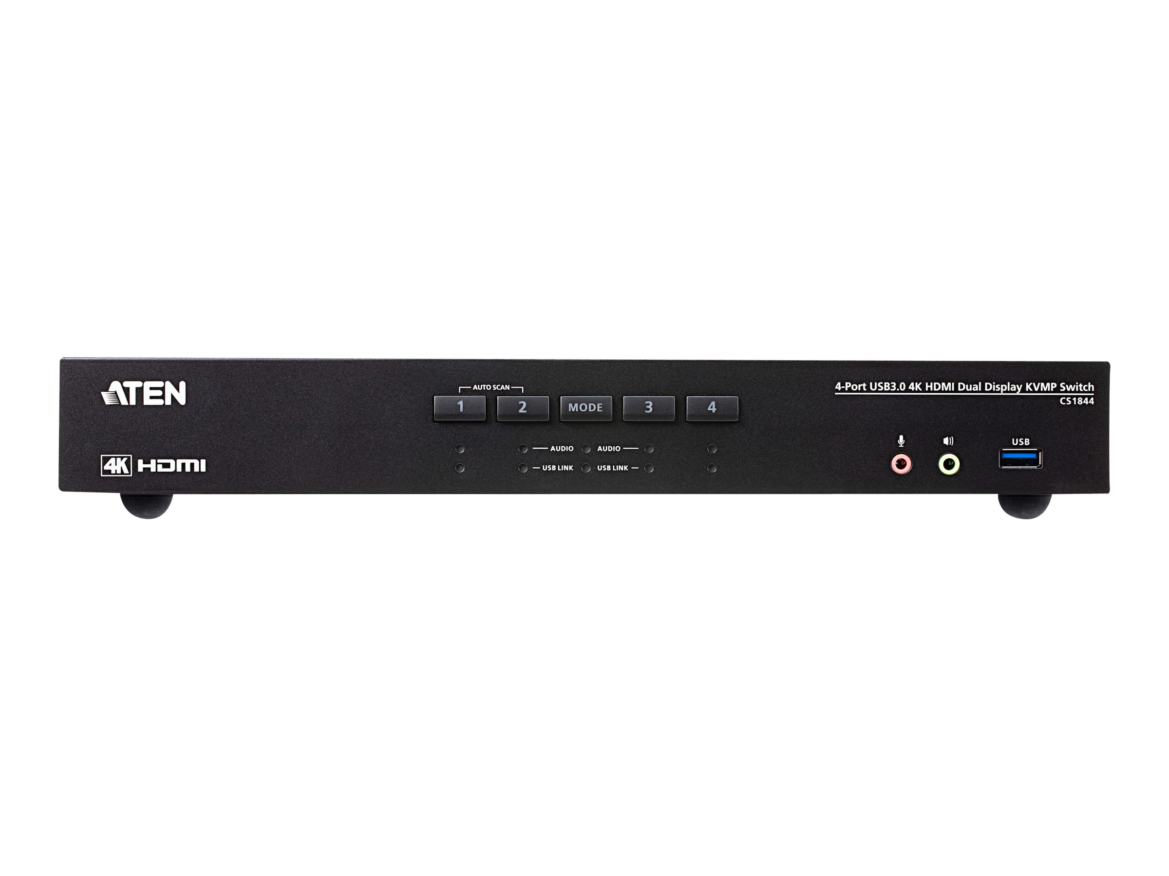 ATEN CS1844 4-Port USB 3.0 4K HDMI Dual Display KVMP Switch