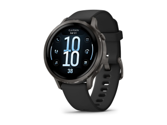 Garmin Venu 4 - 41 mm - Schiefer - intelligente Uhr mit Band - Silikon - schwarz - Handgelenkgröße 110-175 mm - Anzeige 3.04 cm (1.2")