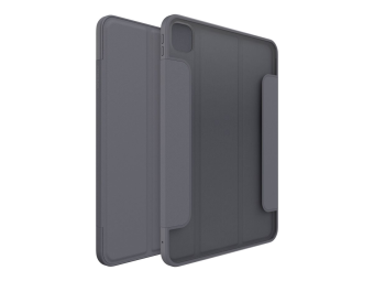 OtterBox Symmetry Series - Flip-Hülle für Tablet - Polycarbonat Kunstfaser - Thunderstorm (transparentdunkelgrau)