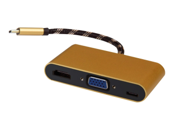 ROLINE Gold - Videoadapter - 24 pin USB-C männlich zu HD-15 (VGA)