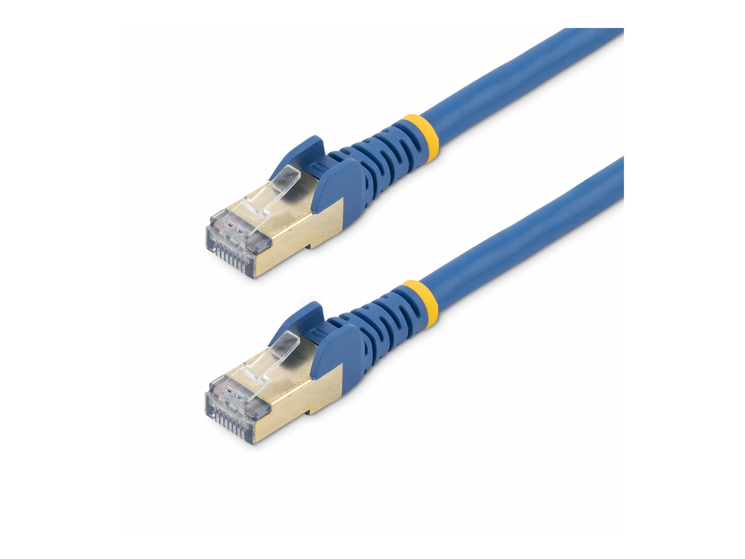 StarTech.com 1.5m CAT6A Ethernet Cable, 10 Gigabit Shielded Snagless RJ45 100W PoE Patch Cord, CAT 6A 10GbE STP Network Cable wStrain Relief, Blue, UL Certified WiringTIA - Category 6A - 26AWG (6ASPAT150CMBL)