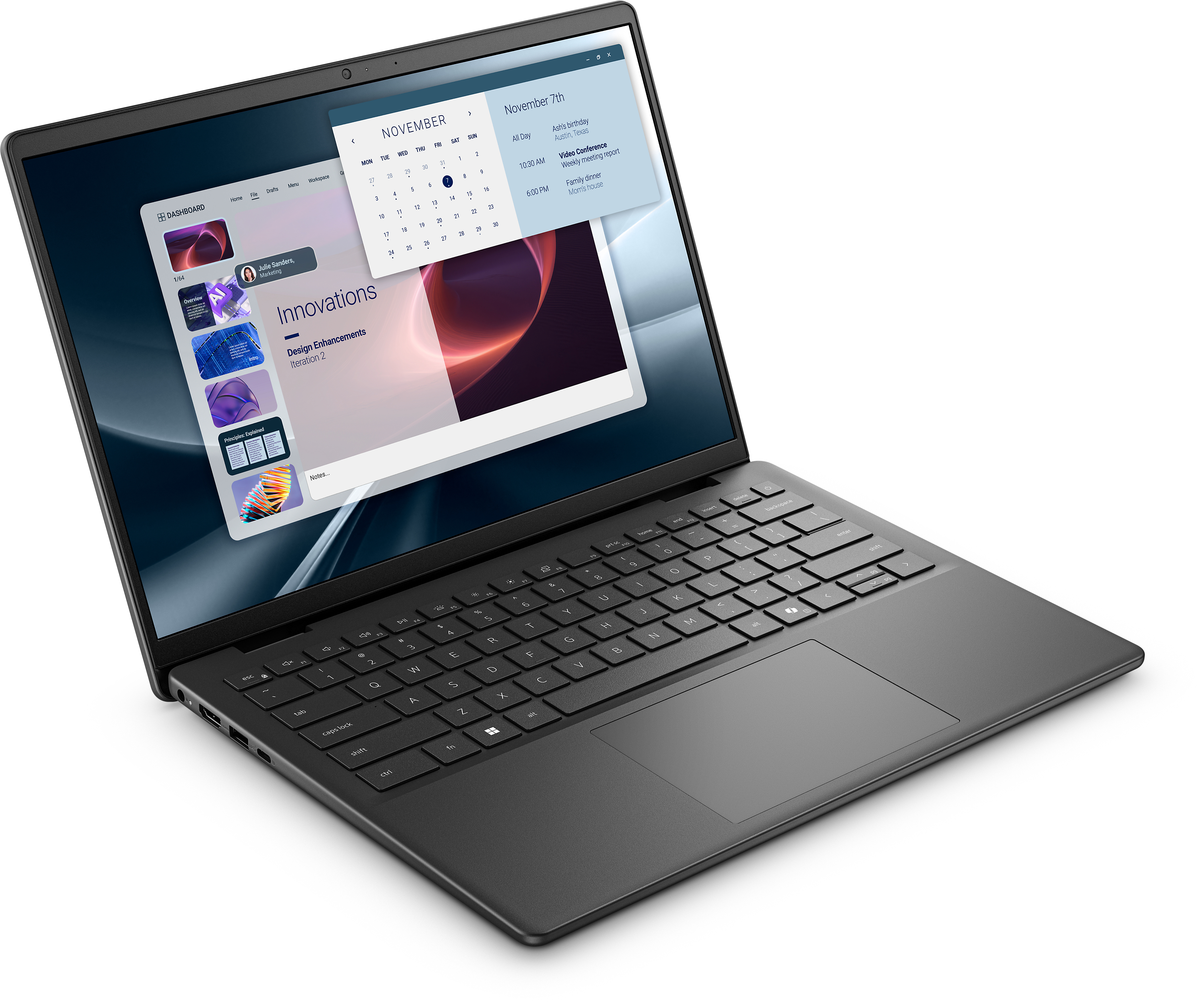 Dell Pro 14 Essential PV14255 - AMD Ryzen AI 5 330 - Win 11 Pro - Radeon 820M - 16 GB RAM - 512 GB SSD NVMe, Class 25 - 35.565 cm (14")
