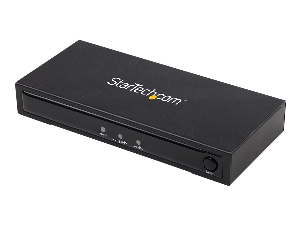 StarTech.com VID2HDCON2 S-Video oder Composite zu HDMI Konverter mit Audio  (720p  NTSC & PAL HDMI Upscaler Mac & Windows)