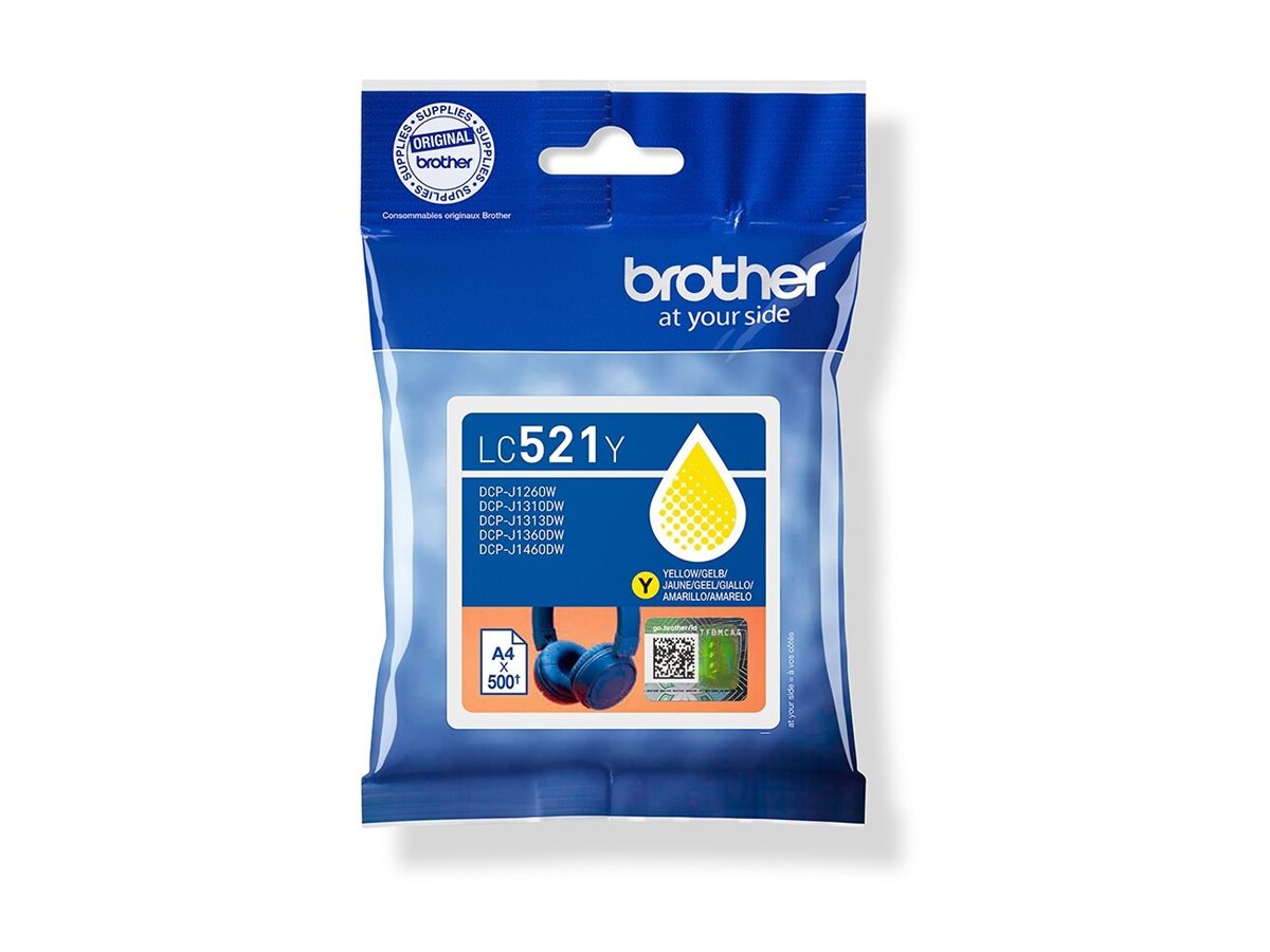 Brother LC521Y - Gelb - original - Kissenverpackung