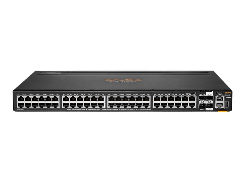 HPE Aruba 6200M 48G 4SFP+ Switch - Switch - max. Stapelentfernung 10 km - L3 - managed - 48 x 101001000 + 4 x 1 Gigabit  10 Gigabit SFP+ (Uplink  Stacking)