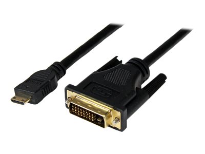 StarTech.com 1m Mini HDMI auf DVI Kabel - mini HDMI Typ-C  DVI-D Adapterkabel